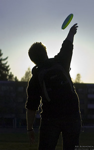 Frisbee golfer